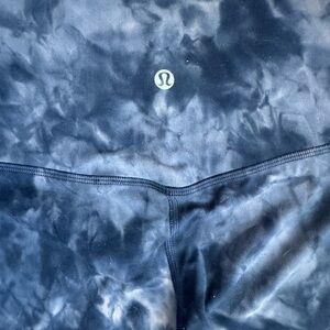 Lululemon Black Tie-Dye High-Rise Leggings